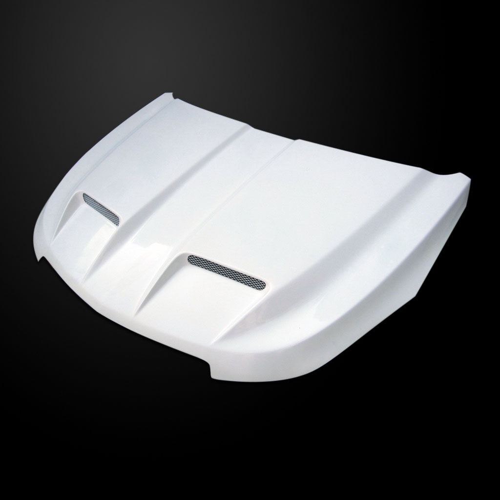 2011-2015 Chevy Cruze Amerihood WS6 Functional Ram Air Fiberglass Hood - AMH-CCZ11AHWS6FHW