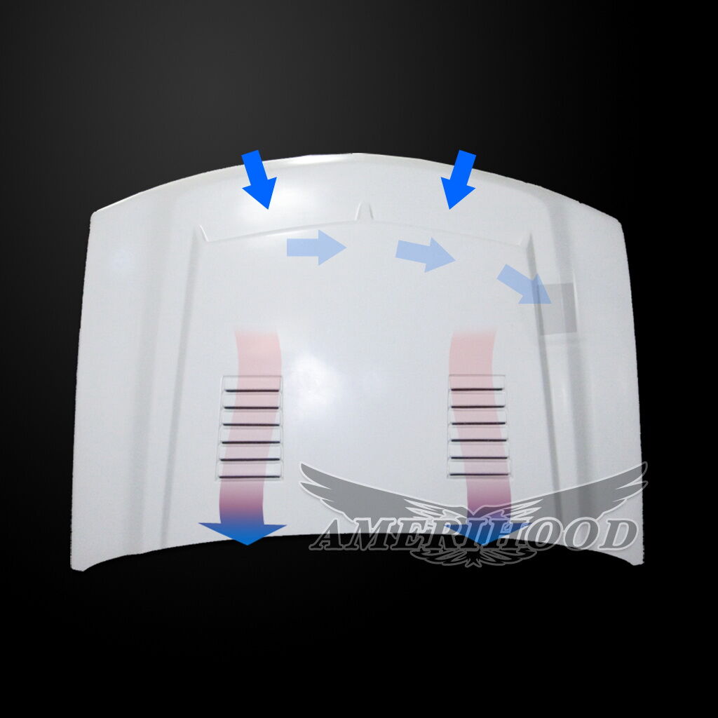 2003-2004 Chevrolet Silverado 2500 Type-E Fiberglass Dual-Functional Ram Air Hood