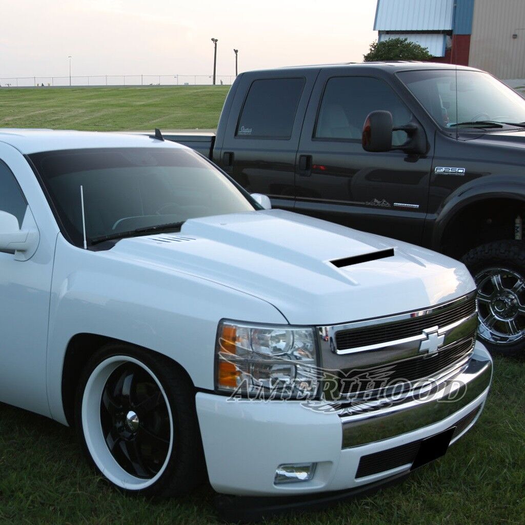 2007-2013 Chevrolet Silverado 1500 RS Dual-Functional Ram Air Hood Fiberglass