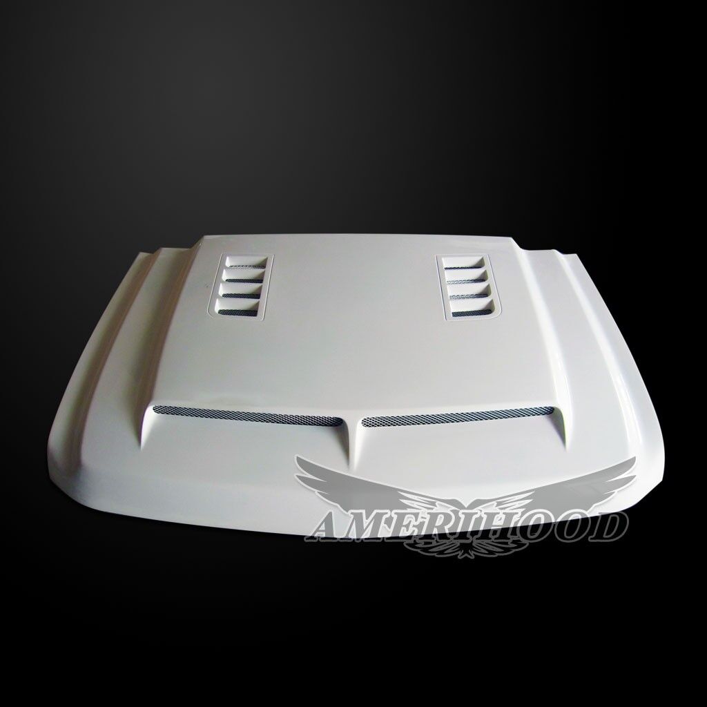 2007-2013 Chevrolet Silverado 1500 Type-E Dual-Functional Ram Air Hood Fiberglass