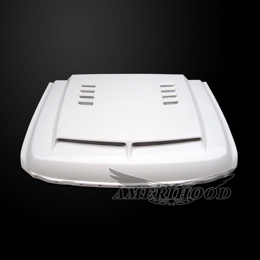 2011-2014 Chevy Silverado 3500 Amerihood Type-E Dual-Functional Ram Air Fiberglass Hood