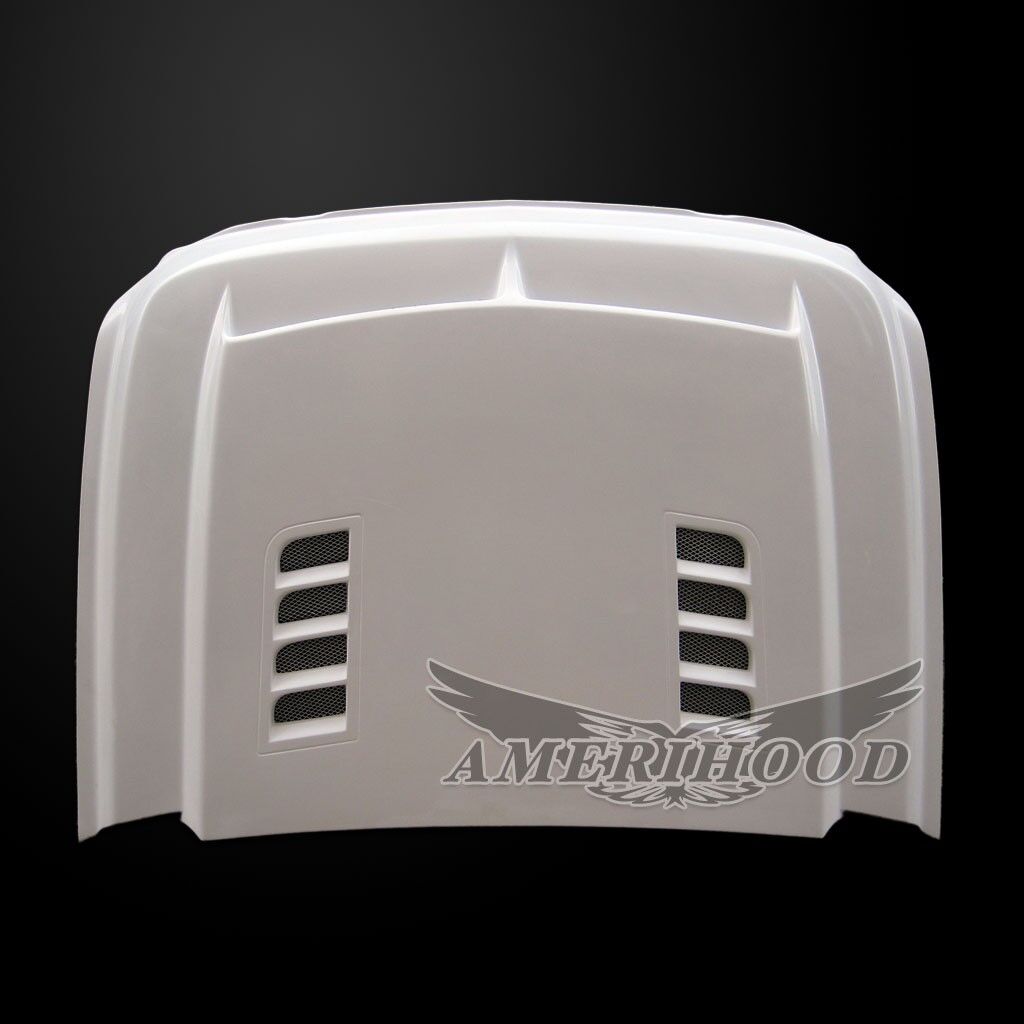 2011-2014 Chevy Silverado 3500 Amerihood Type-E Dual-Functional Ram Air Fiberglass Hood