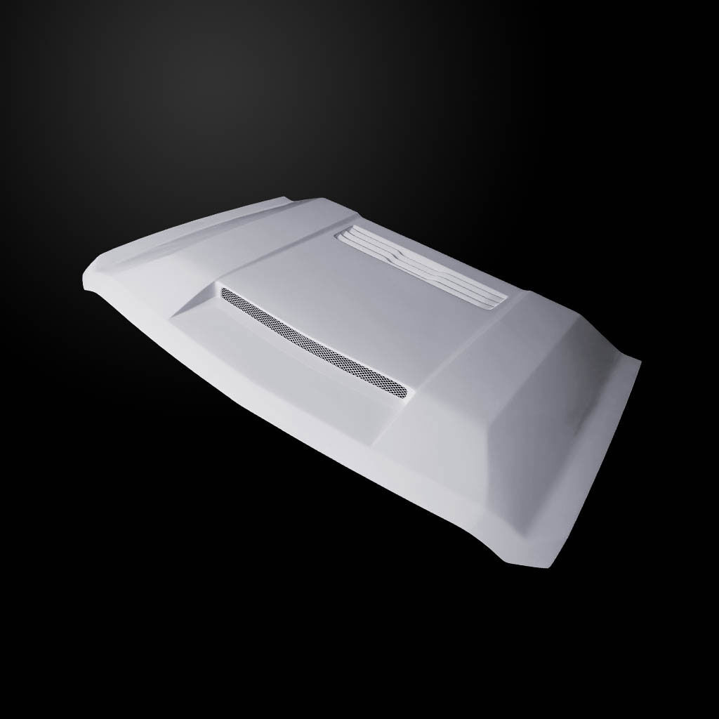 2015-2019 Chevrolet Silverado 2500/3500 BFT-Style Dual-Functional Fiberglass Hood - CS15AHBFTFHW25