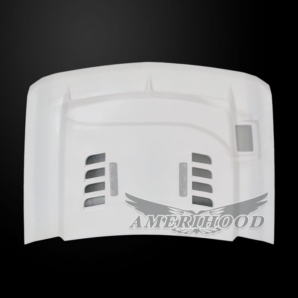 2015-2019 Chevy Silverado 2500 Amerihood Type-E Dual-Functional Ram Air Fiberglass Hood