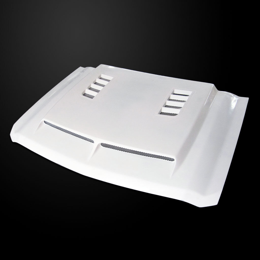 2015-2016 Chevy Silverado 2500 Amerihood Type-E Dual-Functional Ram Air Fiberglass Hood - AMH-CS15AHTEFHW25