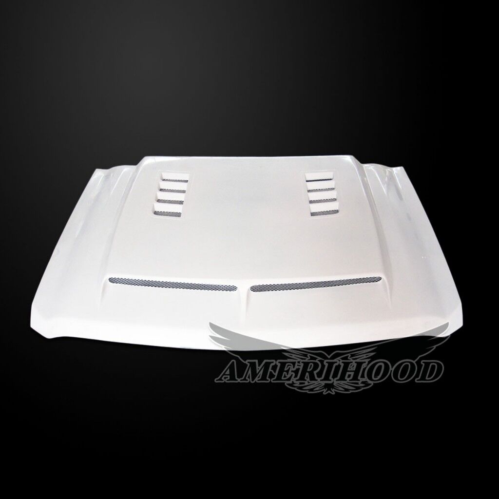 2015-2019 Chevy Silverado 3500 Amerihood Type-E Dual-Functional Ram Air Fiberglass Hood