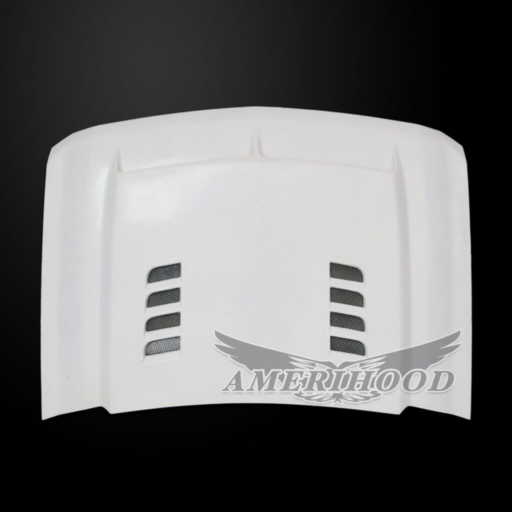 2015-2019 Chevy Silverado 3500 Amerihood Type-E Dual-Functional Ram Air Fiberglass Hood
