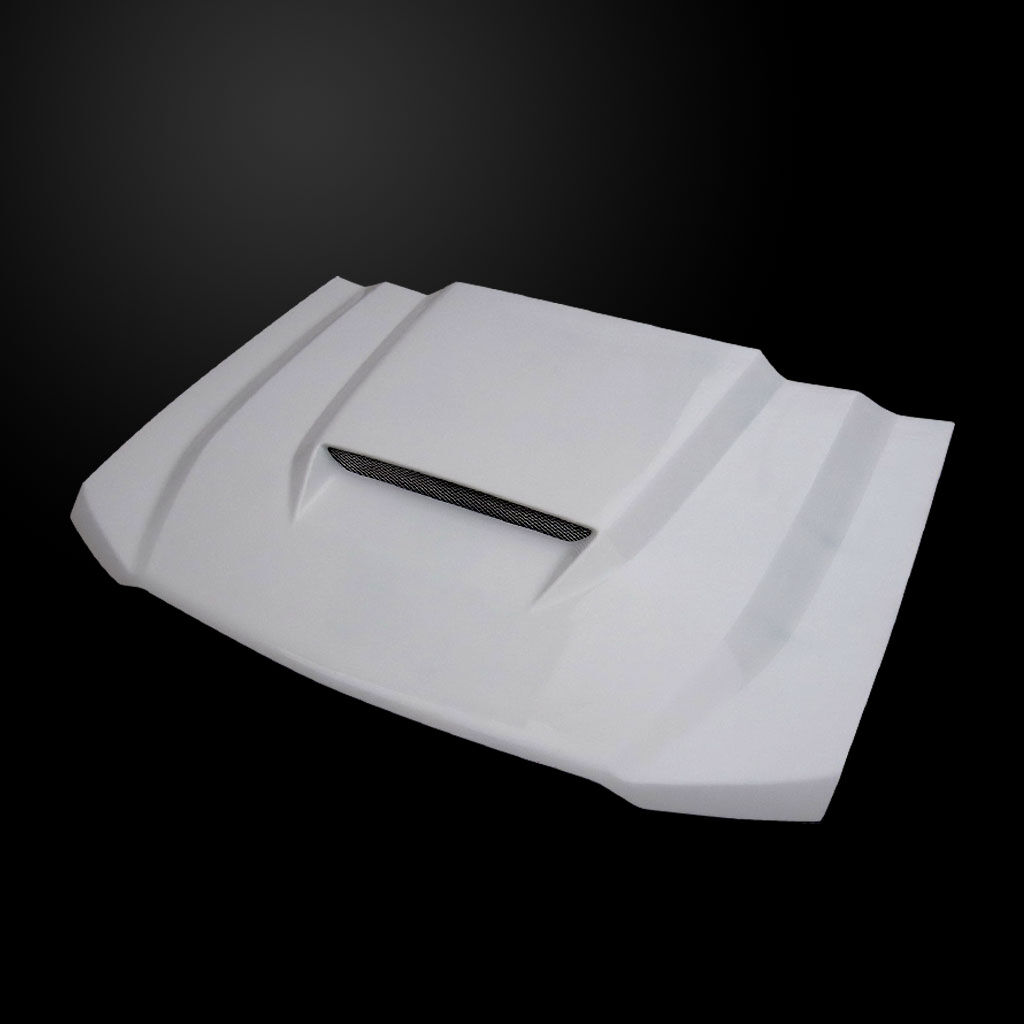 2016-2017 Chevy Silverado 1500 Amerihood RKS Functional Ram Air Fiberglass Hood - AMH-CS16AHRKSFHW