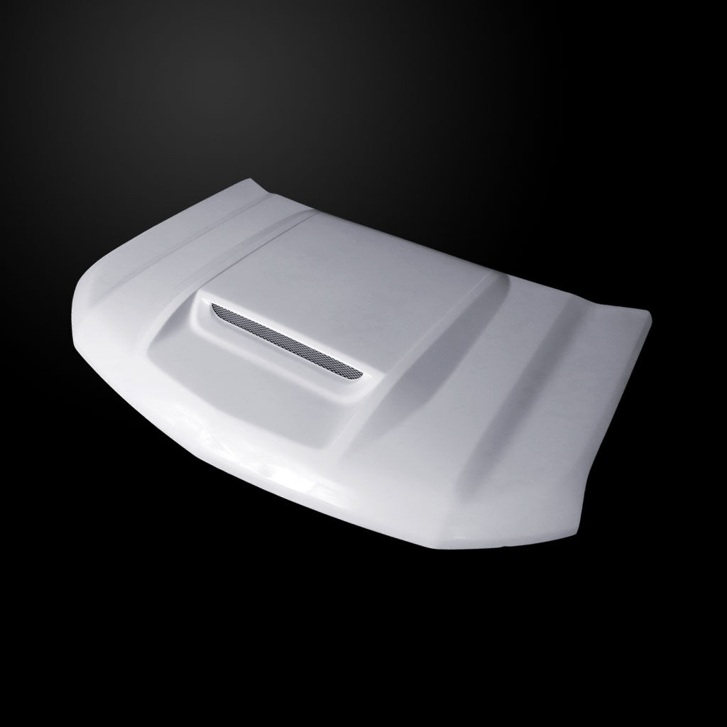 2019-2022 Chevrolet Silverado 1500 Type-RS Ram Air Fiberglass Hood - AmeriHood CS19AHRSSFHW