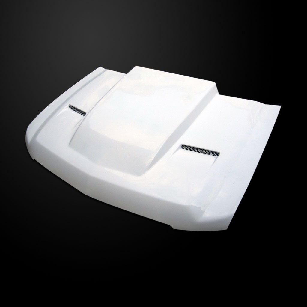 2007-2014 Chevy Suburban Amerihood Cowl Dual-Functional Ram Air Fiberglass Hood - AMH-CSU07AHCWLFHW