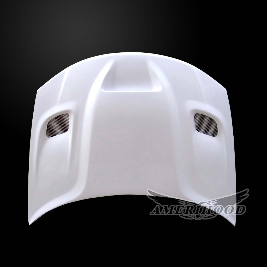 2008-2014 Dodge Avenger HellCat Style Fiberglass Dual-Functional Ram Air Hood