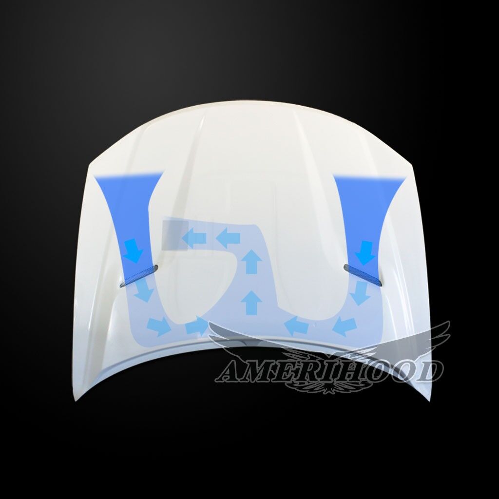 2008-2013 Dodge Avenger CLQ Functional Ram Air Hood Fiberglass