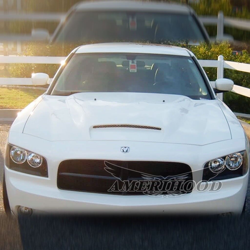 2006-2010 Dodge Charger Big Boss Functional Ram Air Hood Fiberglass