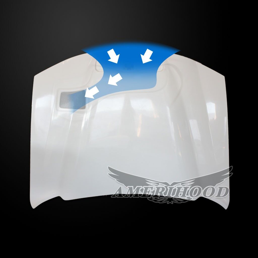 2006-2010 Dodge Charger Big Boss Functional Ram Air Hood Fiberglass