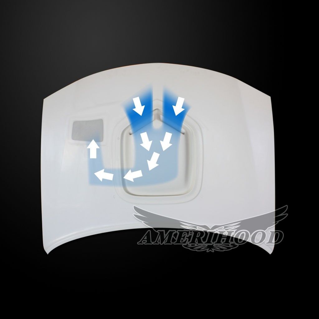 2006-2010 Dodge Charger Shaker Functional Ram Air Hood Fiberglass
