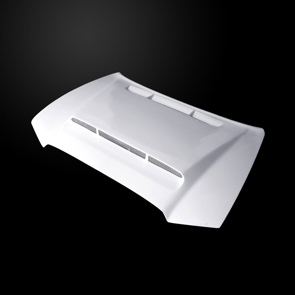 2011-2014 Dodge Charger Base/SXT/RT/SRT Demon-Style Dual-Functional Fiberglass Hood - DC11AHDEMFHW