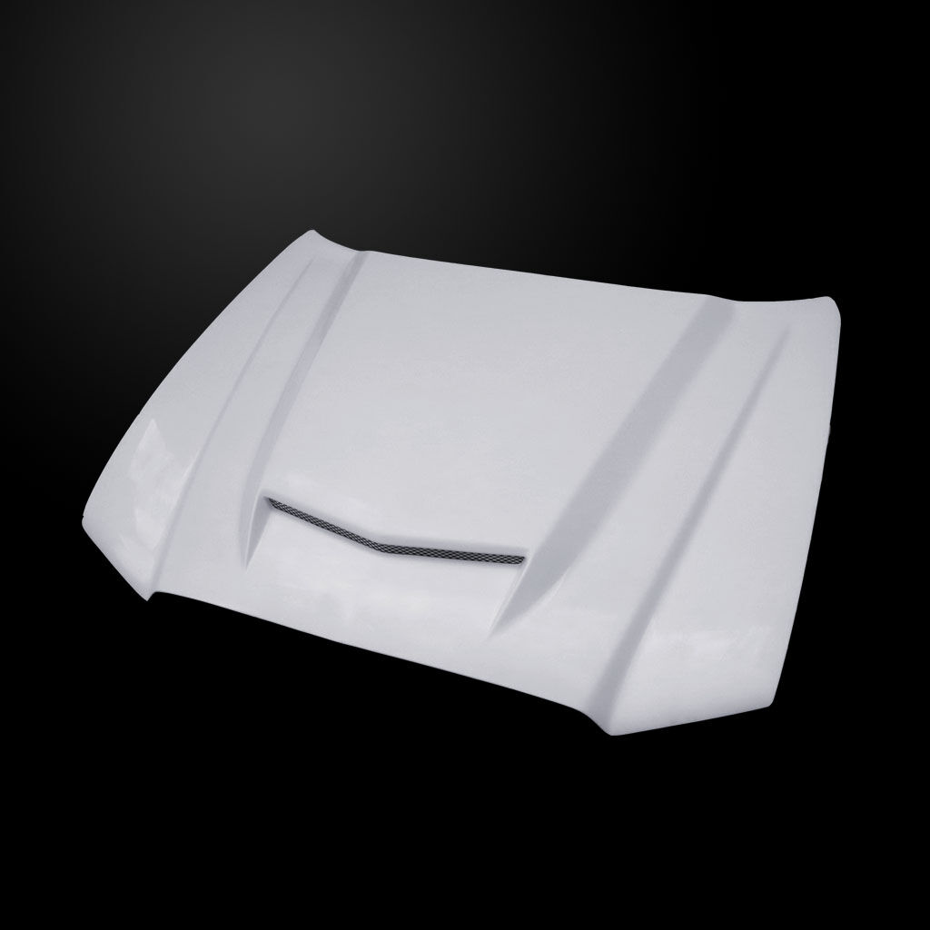 2011-2014 Dodge Charger Type-RS Fiberglass Functional Ram Air Hood - DC11AHRSSFHW