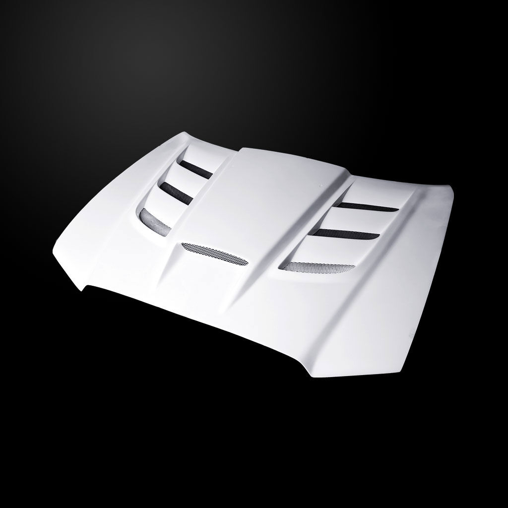 2011-2014 Dodge Charger Base/SXT/RT/SRT VIP-Style Dual-Functional Fiberglass Hood - DC11AHVIPFHW