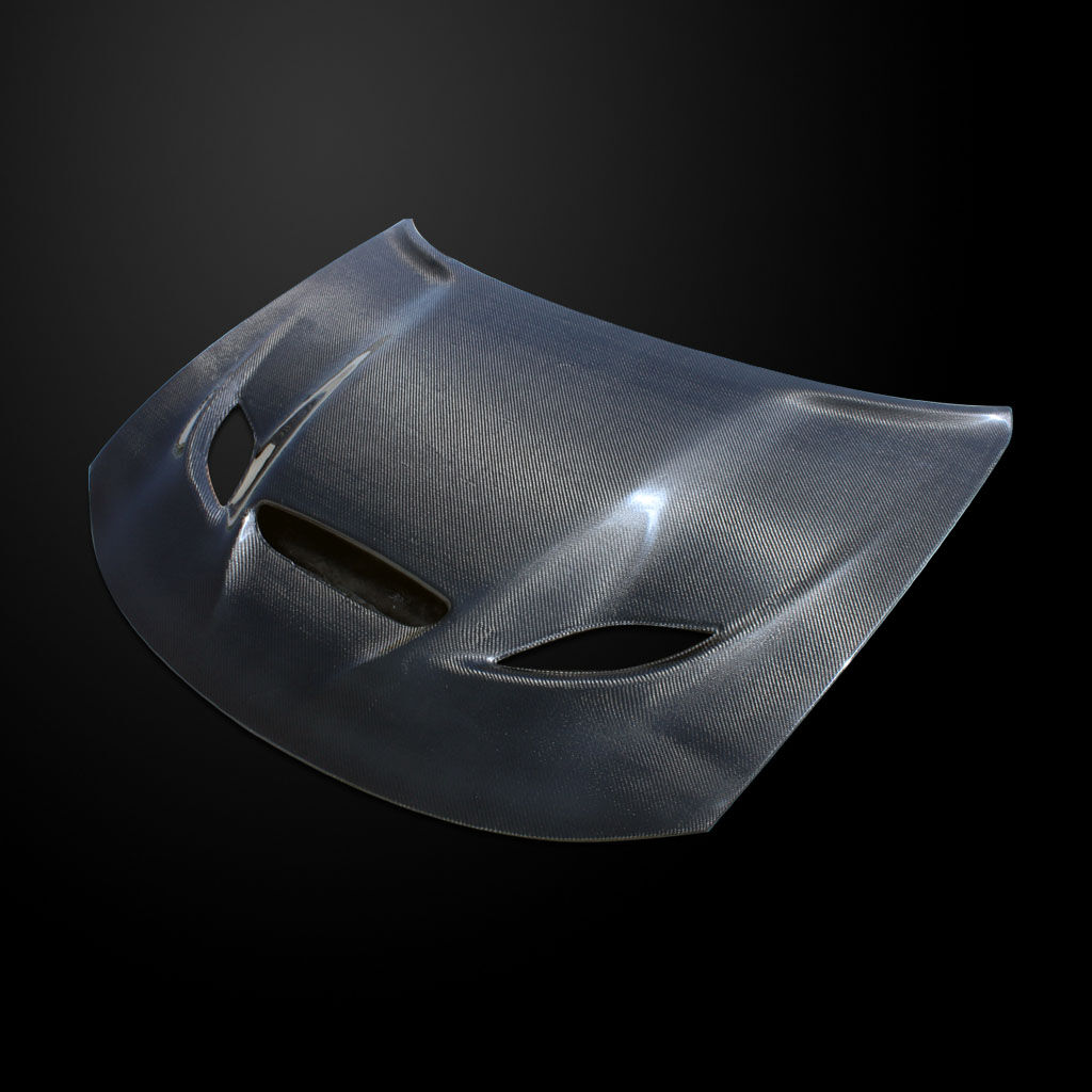 2015-2023 Dodge Charger Amerihood HellCat Functional Heat Extractor Carbon Fiber Hood - AMH-DC15AHCATCFH