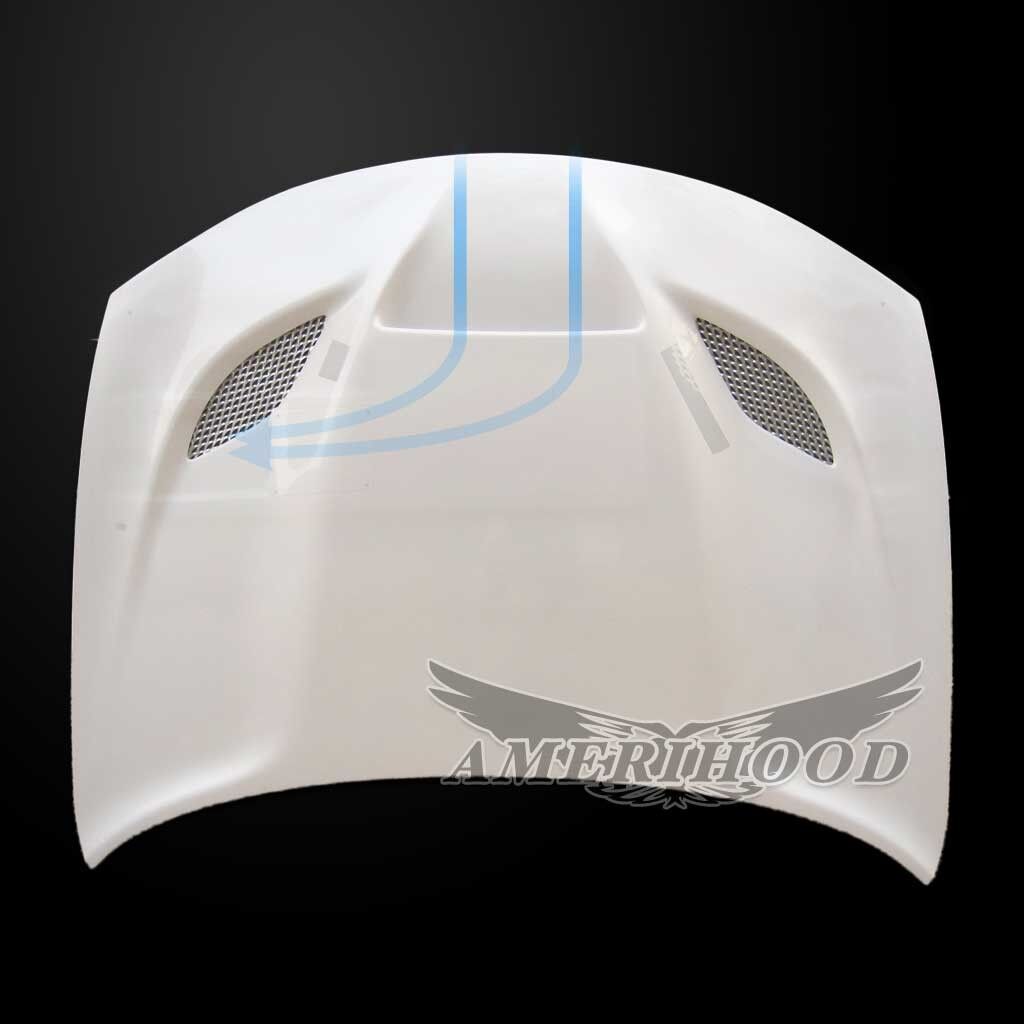 2015-2023 Dodge Charger Amerihood HellCat Functional Heat Extractor Fiberglass Hood