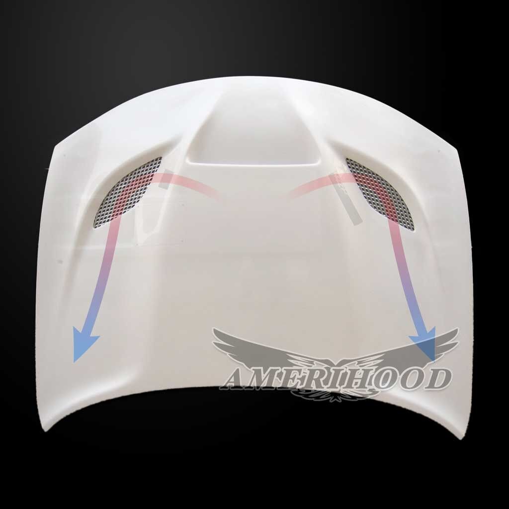 2015-2023 Dodge Charger Amerihood HellCat Functional Heat Extractor Fiberglass Hood