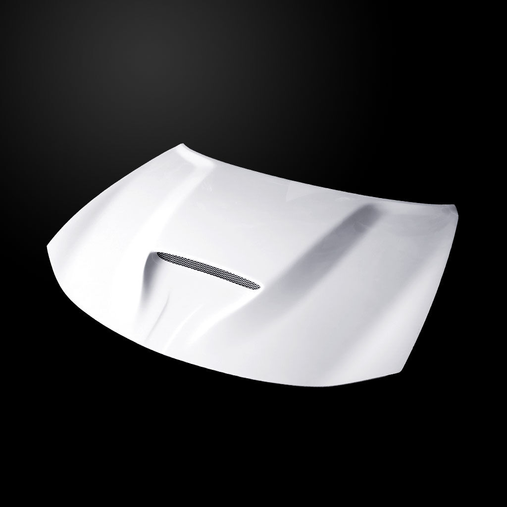 2015-2023 Dodge Charger SRT Style Fiberglass Functional Ram Air Hood - DC15AHSRTFHW