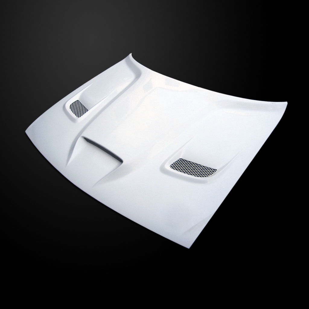 2008-2023 Dodge Challenger Amerihood HellCat Functional Heat Extractor Fiberglass Hood - AMH-DCG08AHCATFHW