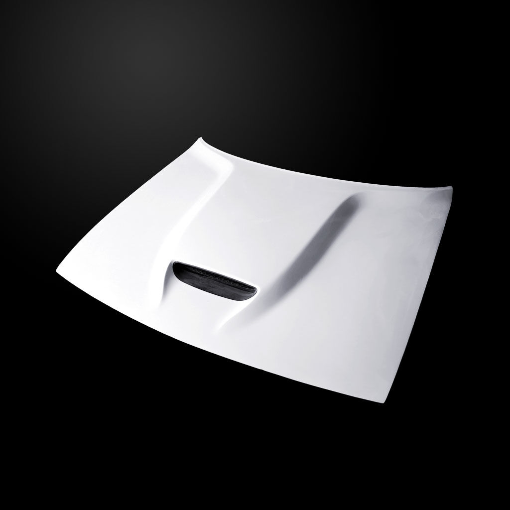 2008-2023 Dodge Challenger SRT Style Fiberglass Functional Ram Air Hood - DCG08AHSRTFHW