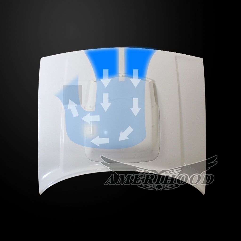 2008-2023 Dodge Challenger TA Functional Ram Air Hood Fiberglass