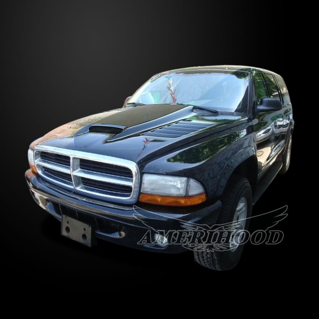 1998-2003 Dodge Durango SSK Dual-Functional Ram Air Hood Fiberglass