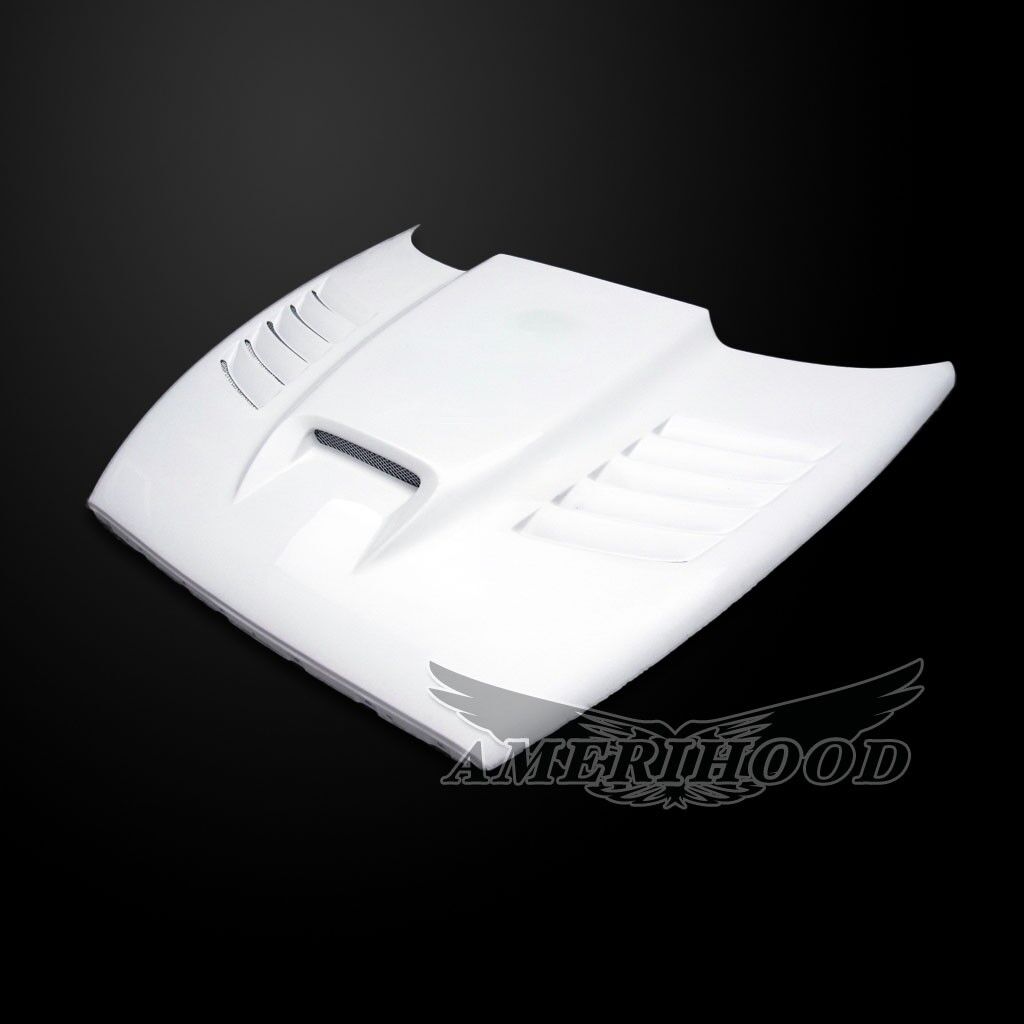 1998-2003 Dodge Durango SSK Dual-Functional Ram Air Hood Fiberglass