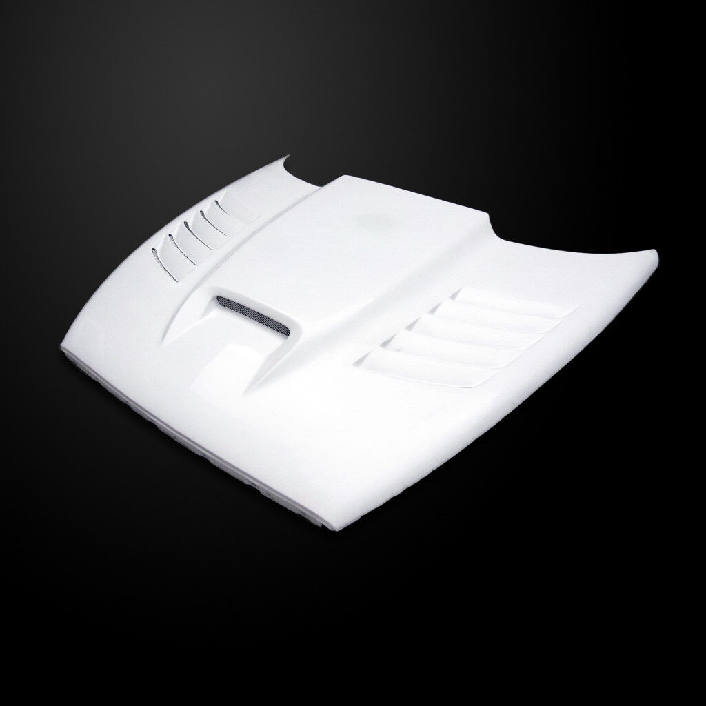 1998-2003 Dodge Durango SSK Dual-Functional Ram Air Hood Fiberglass - DD98AHSSKF
