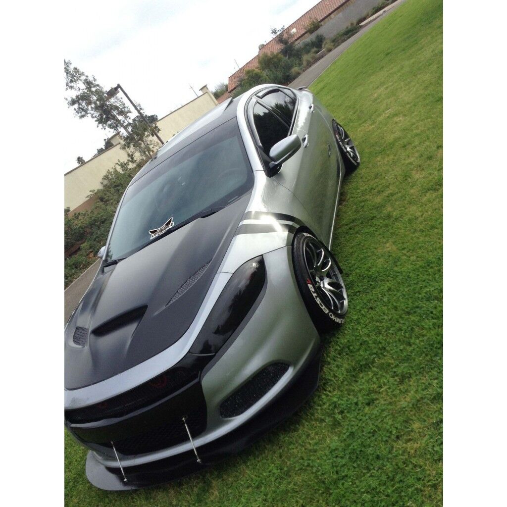 2013-2016 Dodge Dart Amerihood HellCat Dual-Functional Ram Air Fiberglass Hood