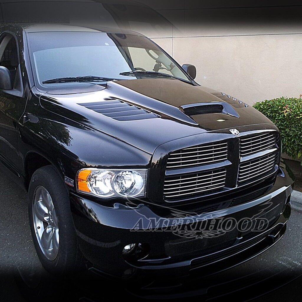 2002-2008 Dodge Ram 1500 SSK Dual-Functional Ram Air Hood Fiberglass