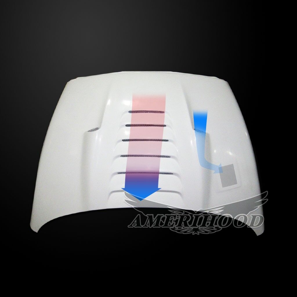 2003-2009 Dodge Ram 2500 TS Dual-Functional Ram Air Hood Fiberglass