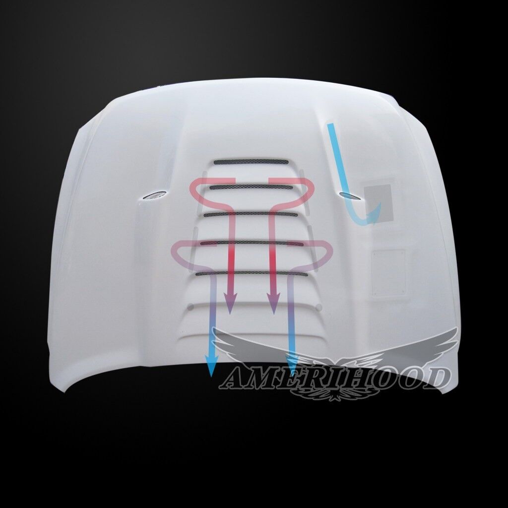 2010-2018 Dodge Ram 2500/3500 Type-S Dual-Functional Ram Air Hood Fiberglass