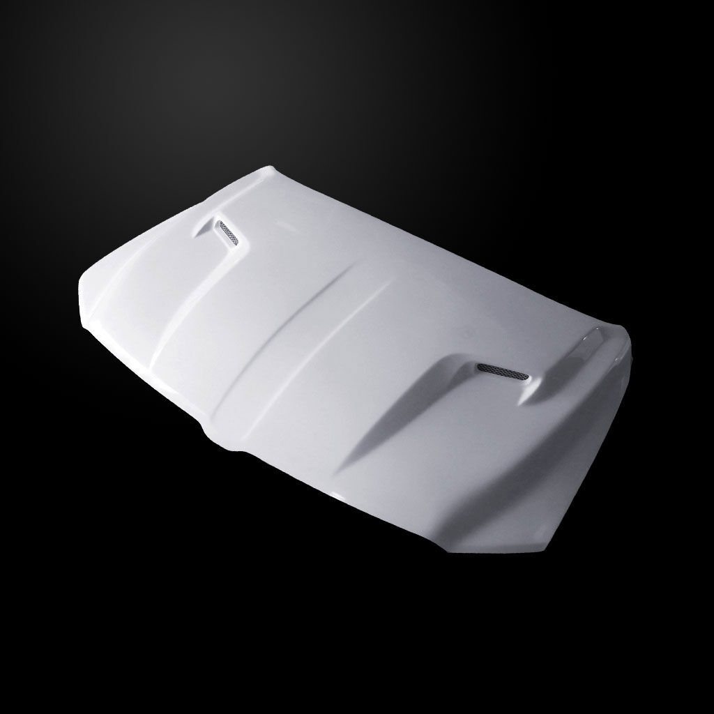 2019-2024 Ram 1500 CLG-Style Ram-Air Functional Fiberglass Hood - DR19AHCLGFHW