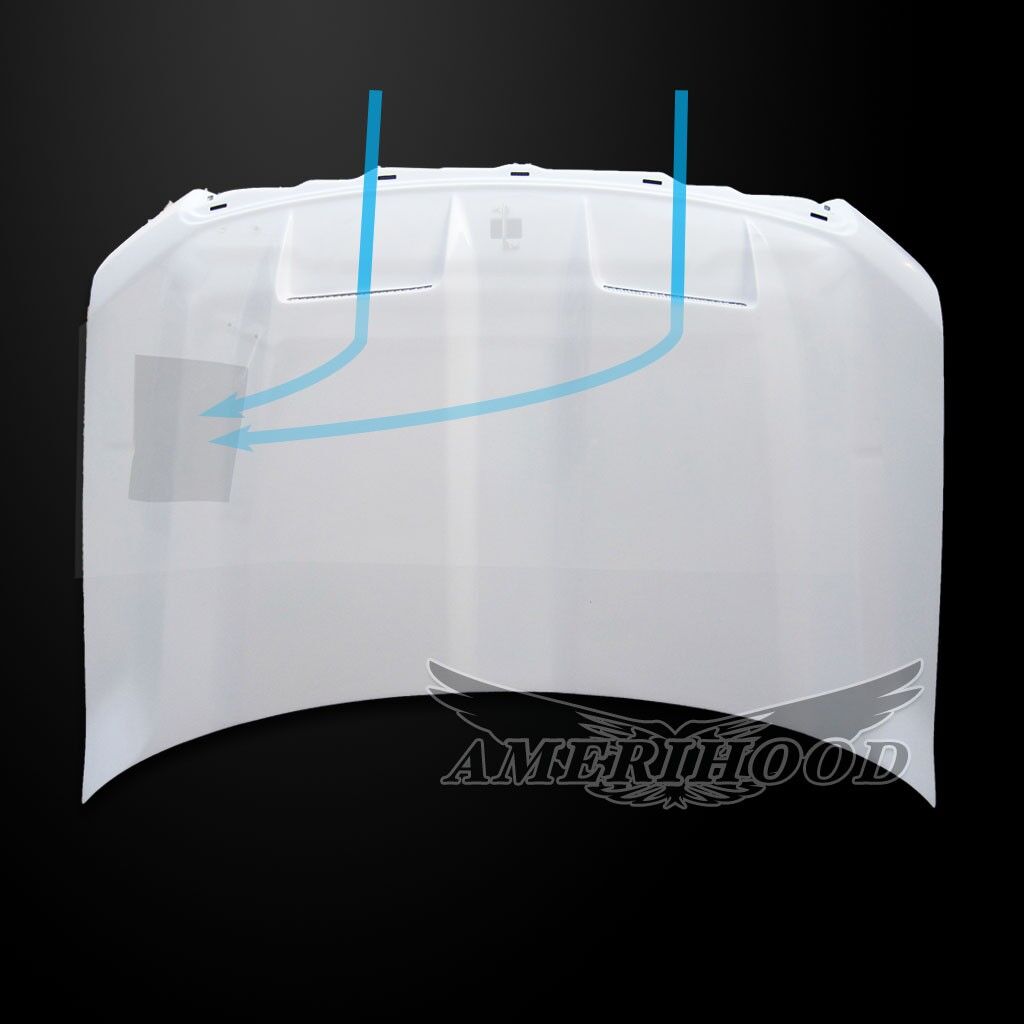 2009-2014 Ford F-150 Amerihood Type-S Functional Ram Air Fiberglass Hood