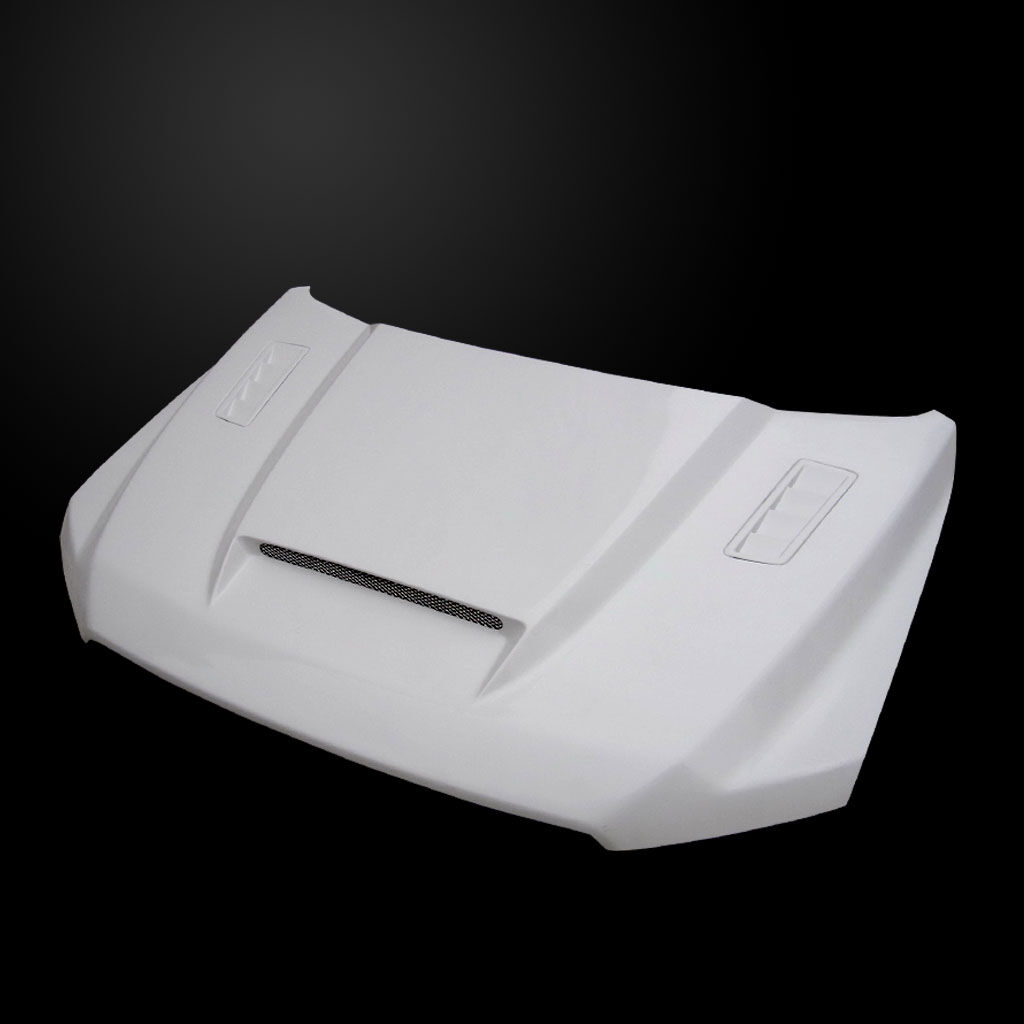 2015-2017 Ford F-150 Amerihood SSK Dual-Functional Ram Air Fiberglass Hood - AMH-F1515AHSSKFHW