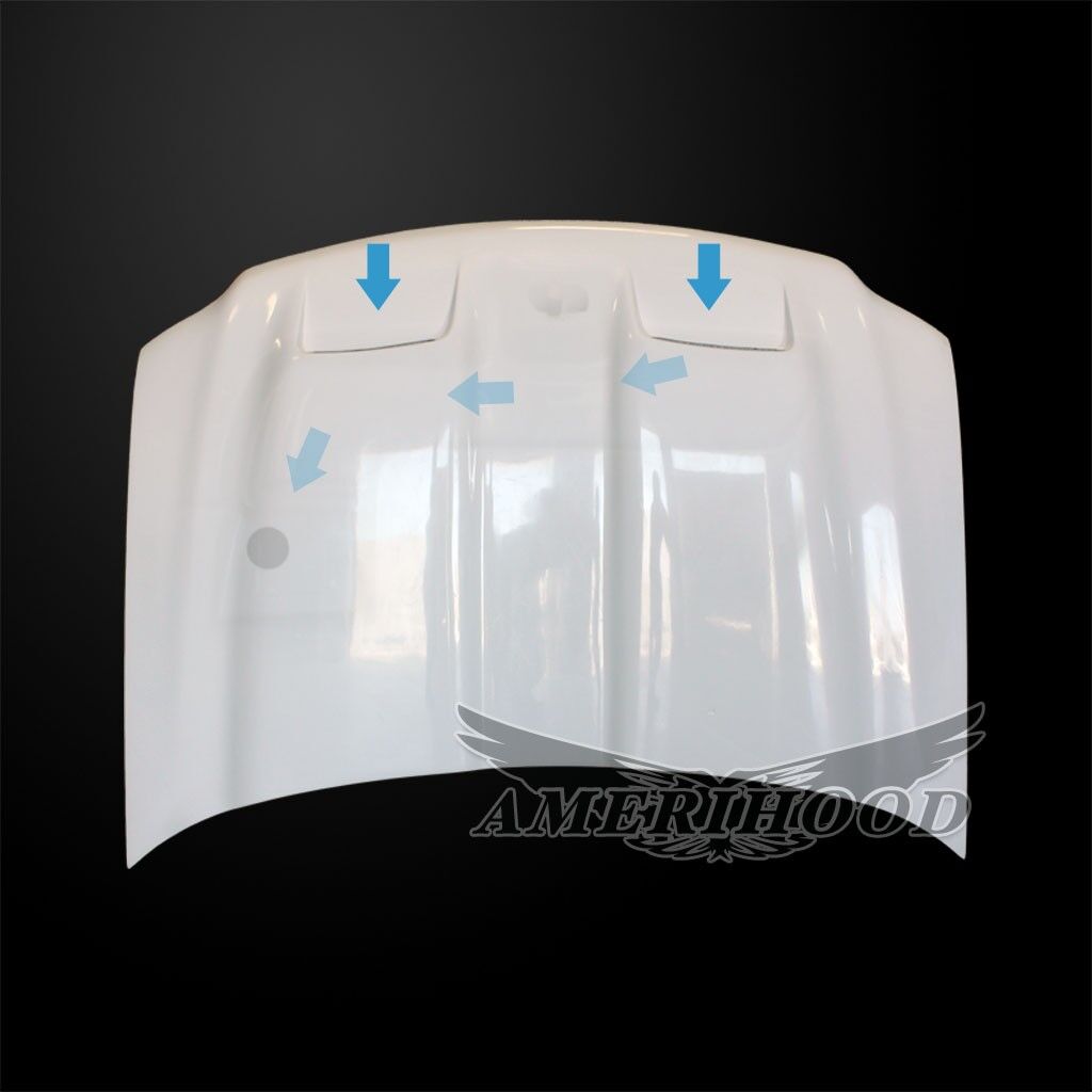 1997-2002 Ford Expedition Type-S Functional Ram Air Hood Fiberglass