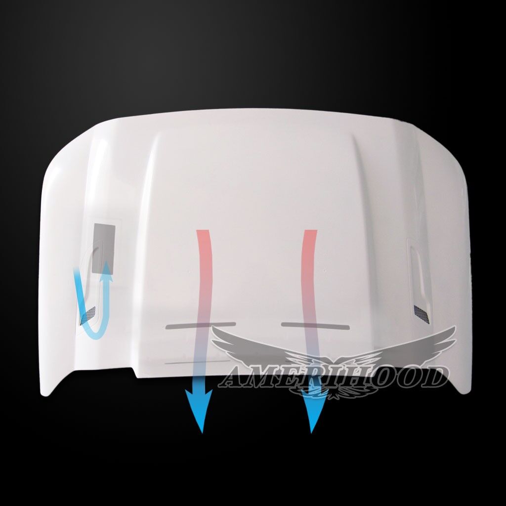 2011-2016 Ford F-250 SuperDuty Amerihood 3" Cowl Dual-Functional Ram Air Fiberglass Hood