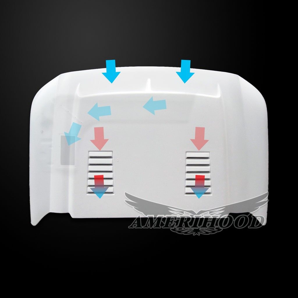 2011-2016 Ford F250/F350 SuperDuty Type-E Dual-Functional Ram Air Hood Fiberglass