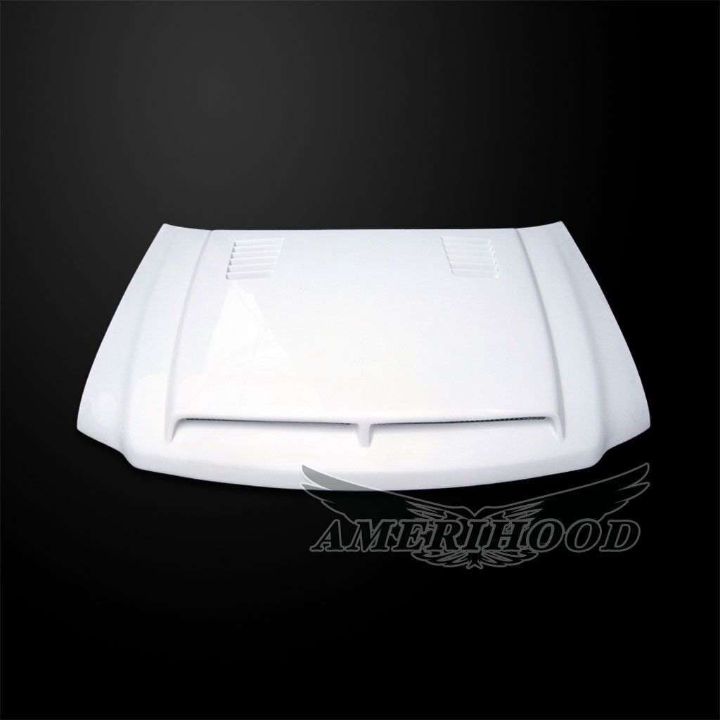 1997-1999 Ford F-250 Light-Duty Amerihood Type-E Dual-Functional Ram Air Fiberglass Hood