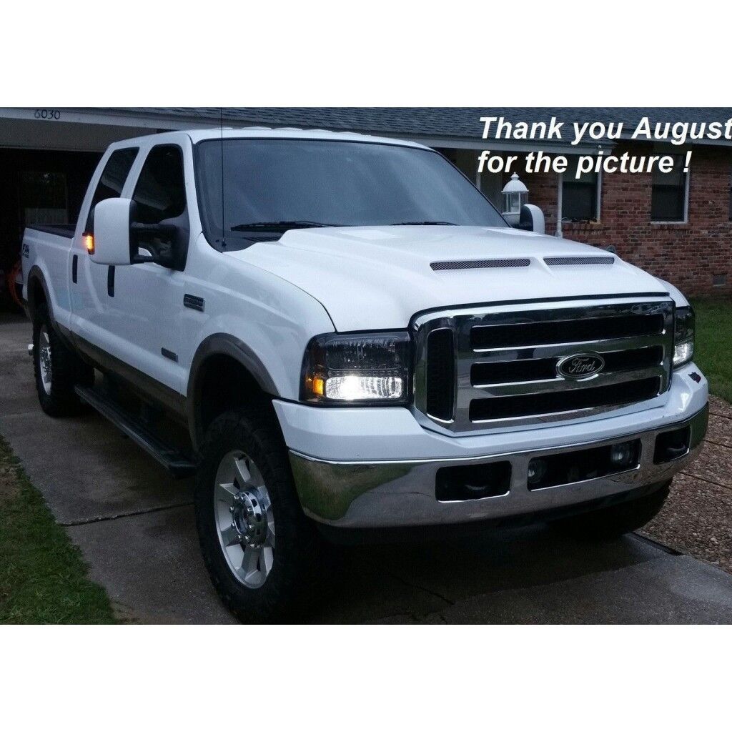 1999-2003 Ford F-250 SuperDuty 7.3L Amerihood Type-E Dual-Functional Ram Air Fiberglass Hood