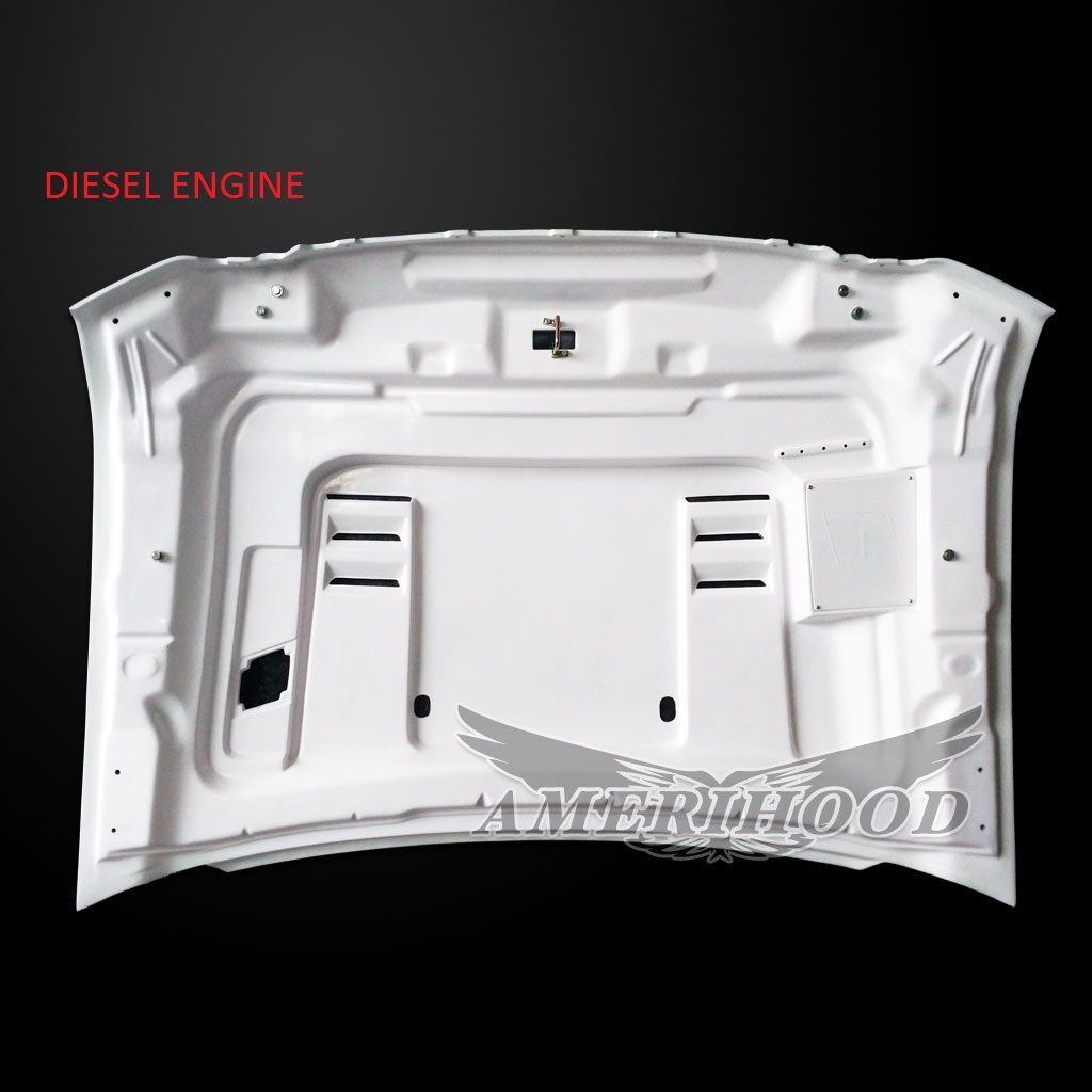 2009-2010 Ford F-450 Super Duty Type-E Fiberglass Dual-Functional Ram Air Hood