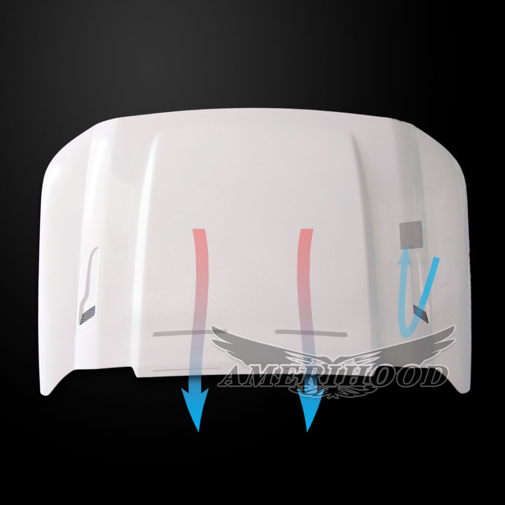 2011-2016 Ford F-450 Super Duty 3" Cowl Fiberglass Dual-Functional Ram Air Hood