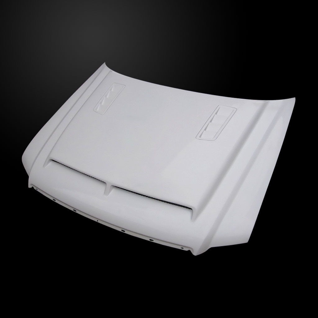 2006-2010 Ford Explorer Amerihood Type-E Dual-Functional Ram Air Fiberglass Hood - AMH-FEPL06AHTEFHW