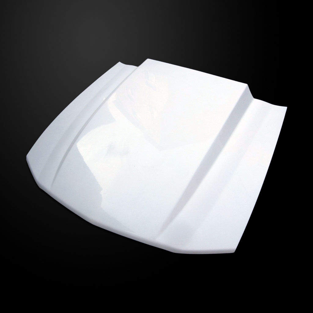 2007-2009 Ford Mustang GT500 Amerihood 3" Cowl Functional Heat Extractor Fiberglass Hood - AMH-FM05AHCWLFHW500
