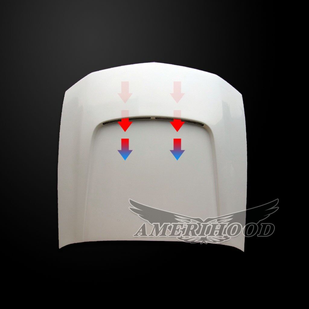 2005-2009 Ford Mustang SBY Functional Heat Extractor Hood Fiberglass