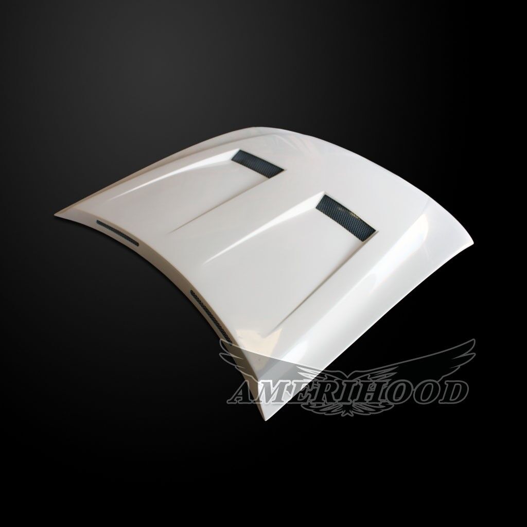 2005-2009 Ford Mustang Type-6 Functional Heat Extractor Hood Fiberglass